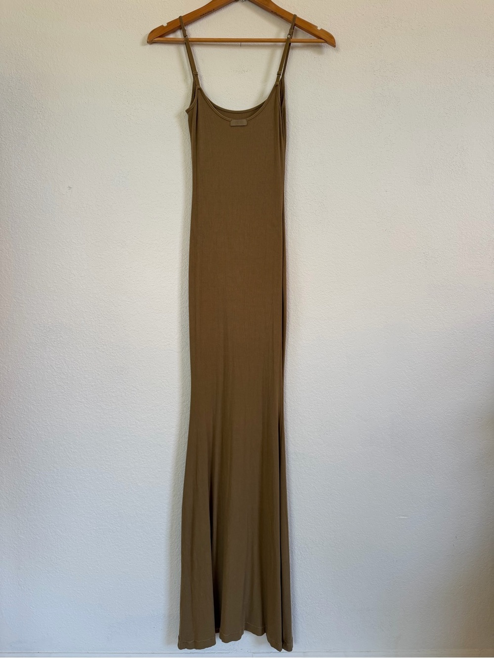 SKIMS Olive Soft Lounge Long Maxi Slip Dress Size Medium - Picture 5 of 7